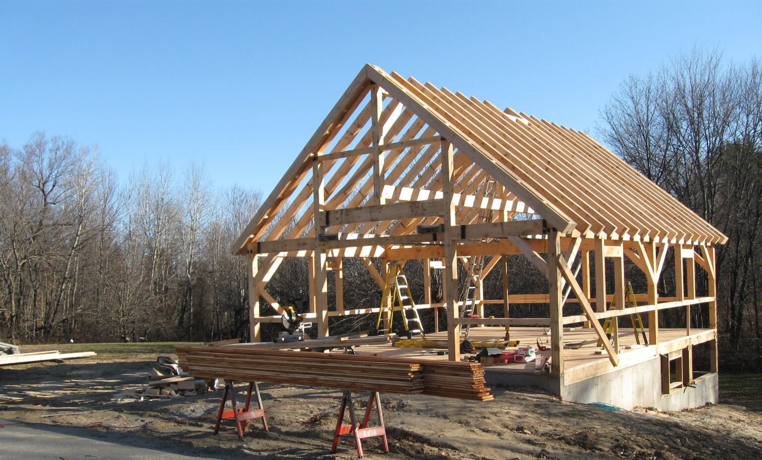 77885 Timber Frame Why Buy a Timber Frame Kit Home? – Brooks Post & Beam