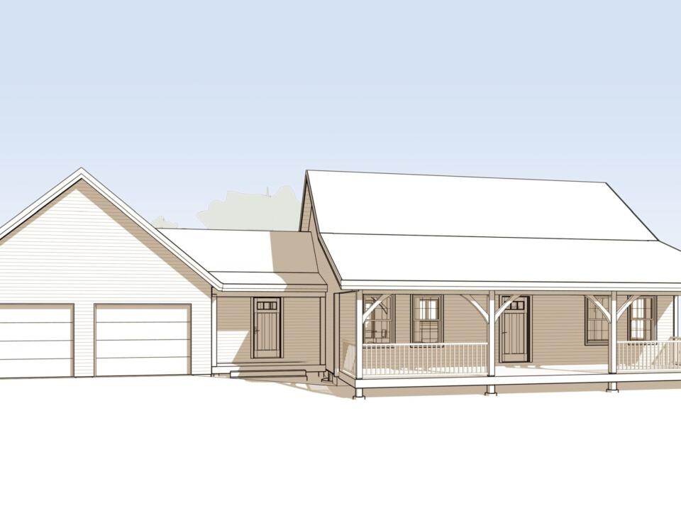 The Barnstead Timber Frame Home Plan Brooks Post & Beam